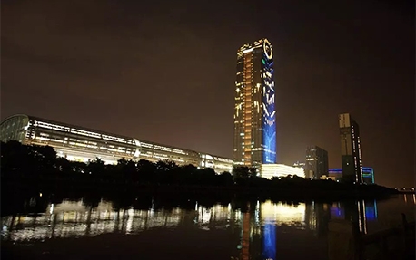 琶洲威斯汀酒店大厦楼体亮化照明案例