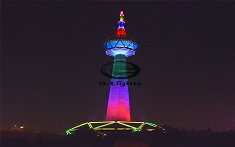 陕西省广播电视发射塔塔身照明工程